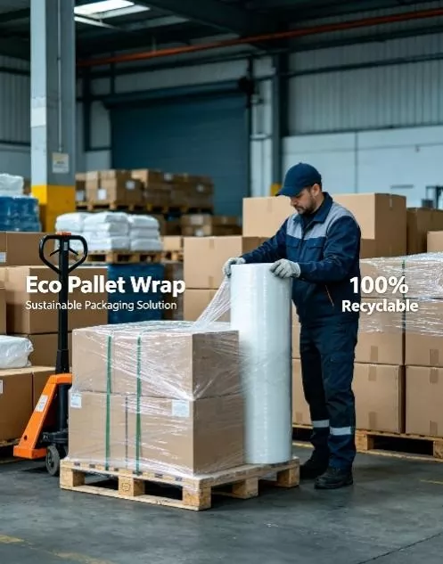 Yuhong eco stretch film roll for recyclable pallet packaging